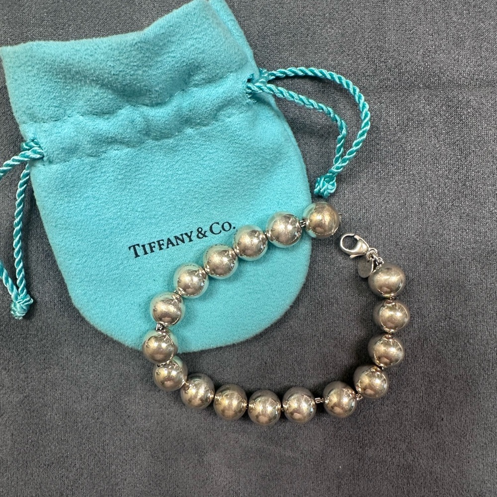 Tiffany & Co Sterling Silver Beaded Bracelet